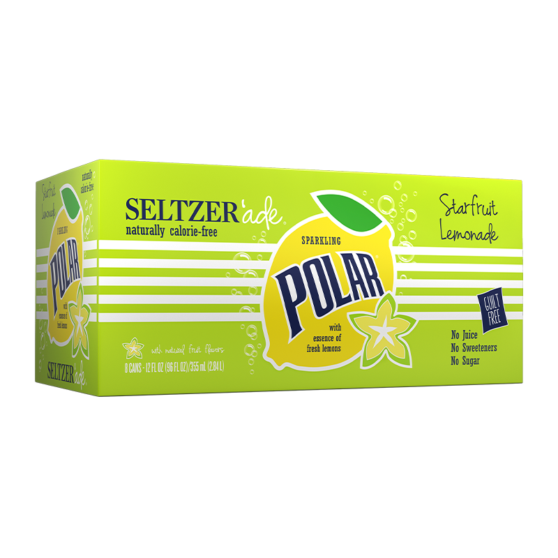 Polar Seltzer'Ade Starfruit Lemonade Case of 8 (8 x 355ml)