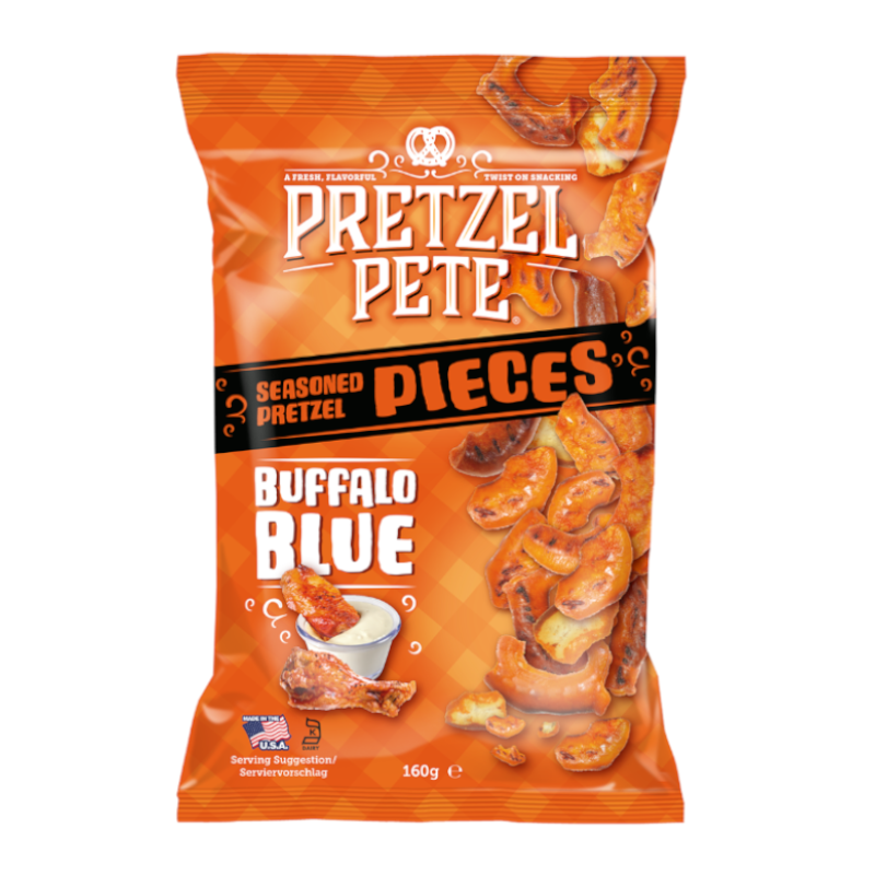 Pretzel Pete Buffalo Blue Seasoned Pretzel Pieces (160g)