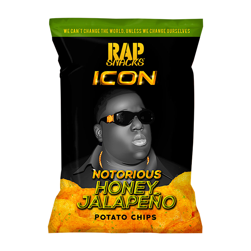 Rap Snacks Icon Notorious B.I.G. Honey Jalapeño Potato Chips (71g)