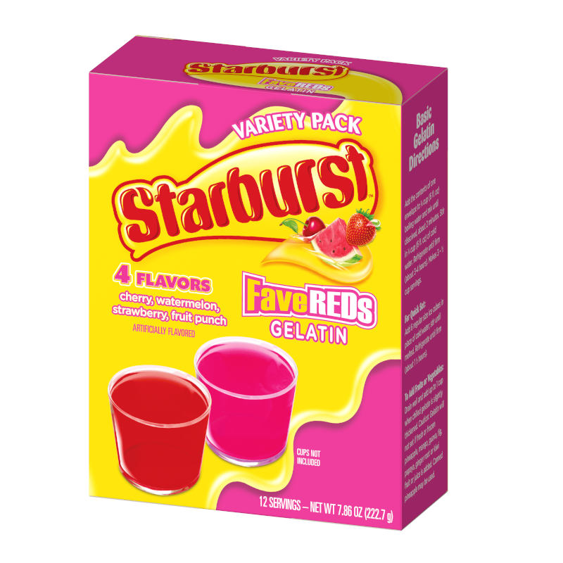 Starburst Fave REDS Gelatin Variety Pack (222.7g)