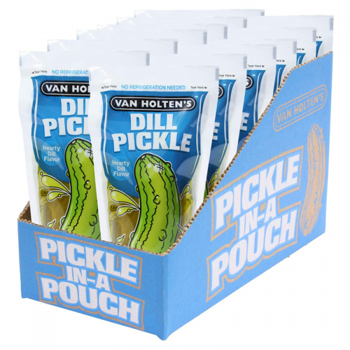 Van Holten's Jumbo Hearty Dill Pickle In-a-Pouch (Box of 12)