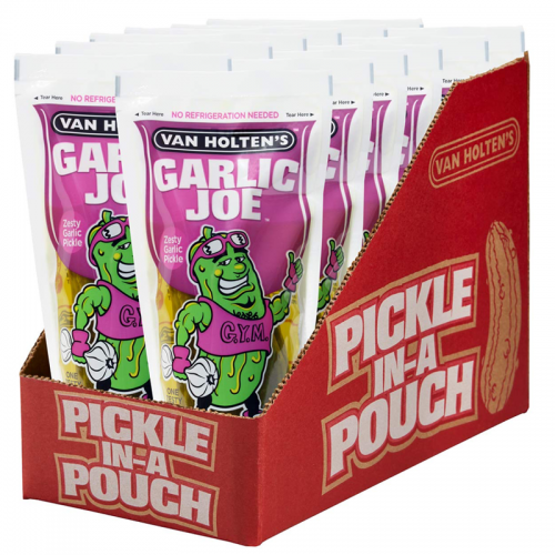 Van Holten's King Size Garlic Joe Pickle In-a-Pouch (Box of 12)