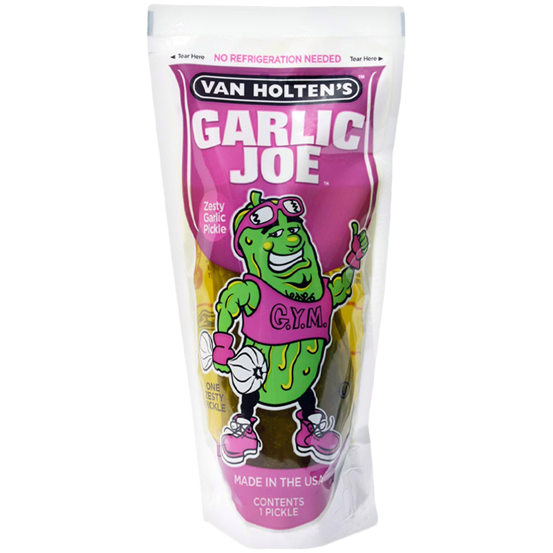Van Holten's King Size Garlic Joe Pickle In-a-Pouch