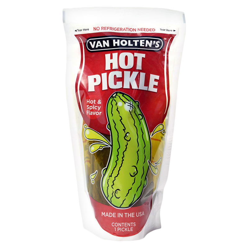 Van Holten's Jumbo Hot & Spicy Pickle In-a-Pouch