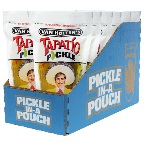 Van Holten's Jumbo Tapatio Pickle In-a-Pouch (Box of 12)