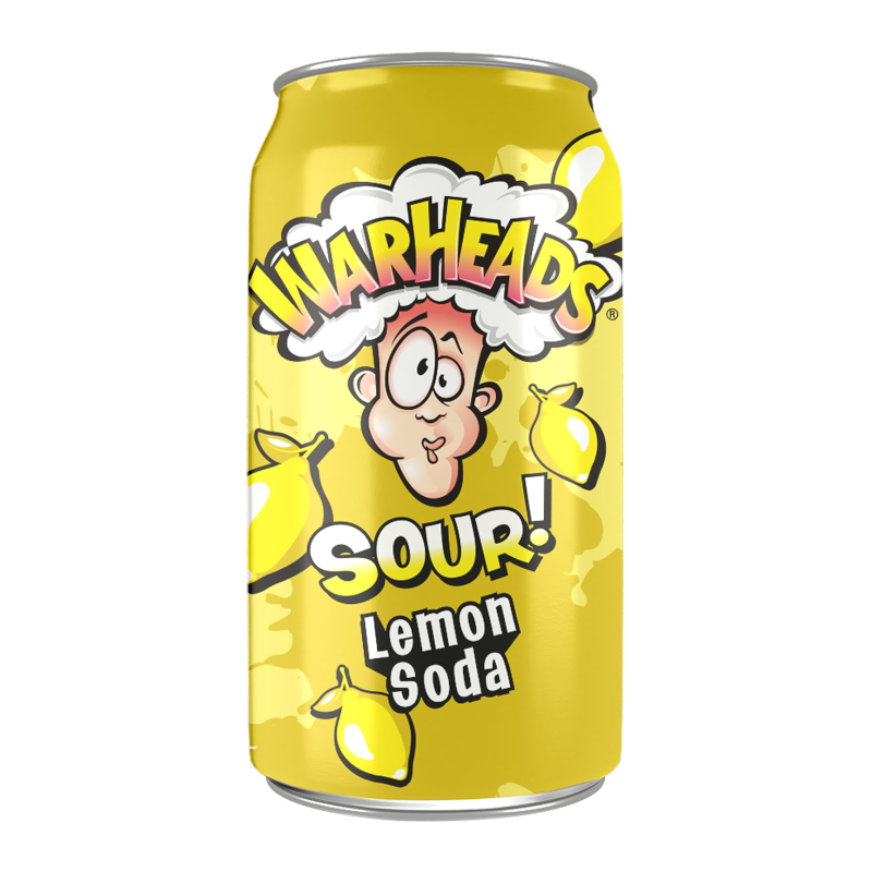 Warheads SOUR! Lemon Soda (355ml)