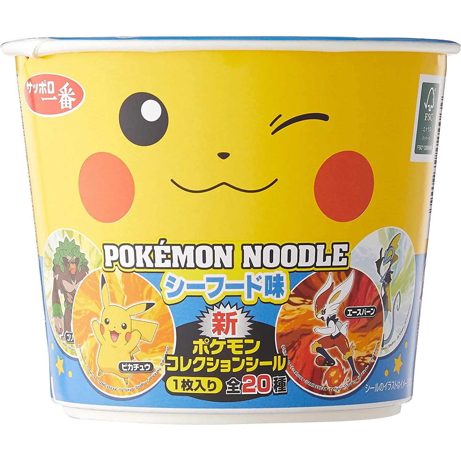 Sapporo Ichiban Pokémon Noodles Seafood Flavour (Japan) (38g)